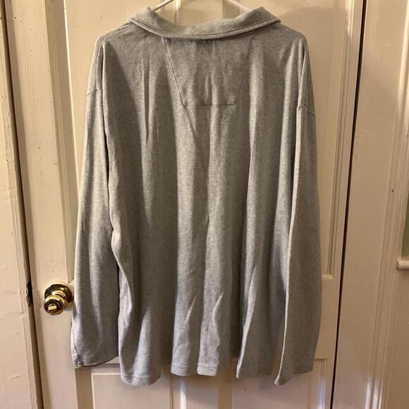 Nautica collared pullover shirt grey sz 2XL - Picture 6 of 6